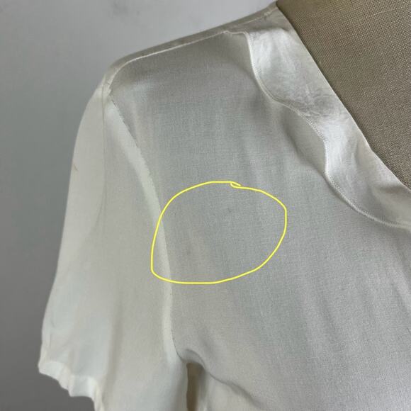 Marc O’ Polo White Ruffle V Neck Top - Picture 4 of 9